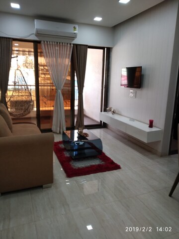 Living Room in 2 BHK Apartment at Dosti Oak, Kolshet Industrial Area – for Rent