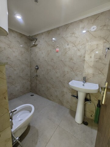 Bathroom in 1 BHK Builder Floor at Saket – for Rent