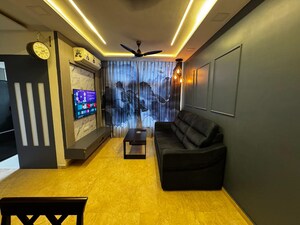 Living Room in 1 BHK Apartment at Hiranandani Estate Solitaire C, Ghodbunder Road – for Rent