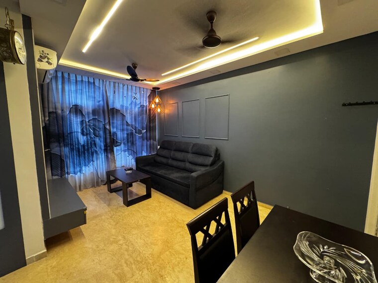 Living Room, hiranandani-estate-solitaire-c 1 Bedroom 430 Sq.Ft. Apartment In Ghodbunder Road Thane 9594650