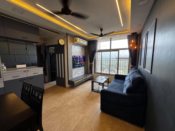 Living Room, hiranandani-estate-solitaire-c 1 Bedroom 430 Sq.Ft. Apartment In Ghodbunder Road Thane 9594650