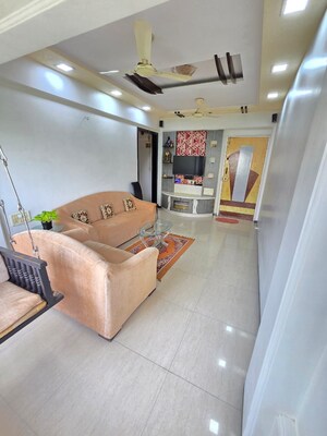 Living Room in 3 BHK Apartment at Alkapuri Apartment, Kandivali East – for Rent