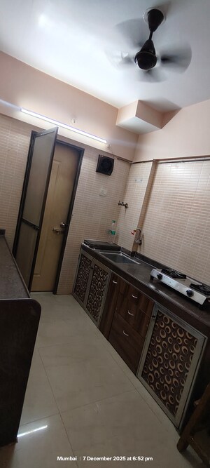 Kitchen in 1 BHK Apartment at Shubh Kamana CHS, Bhandup East – for Sale