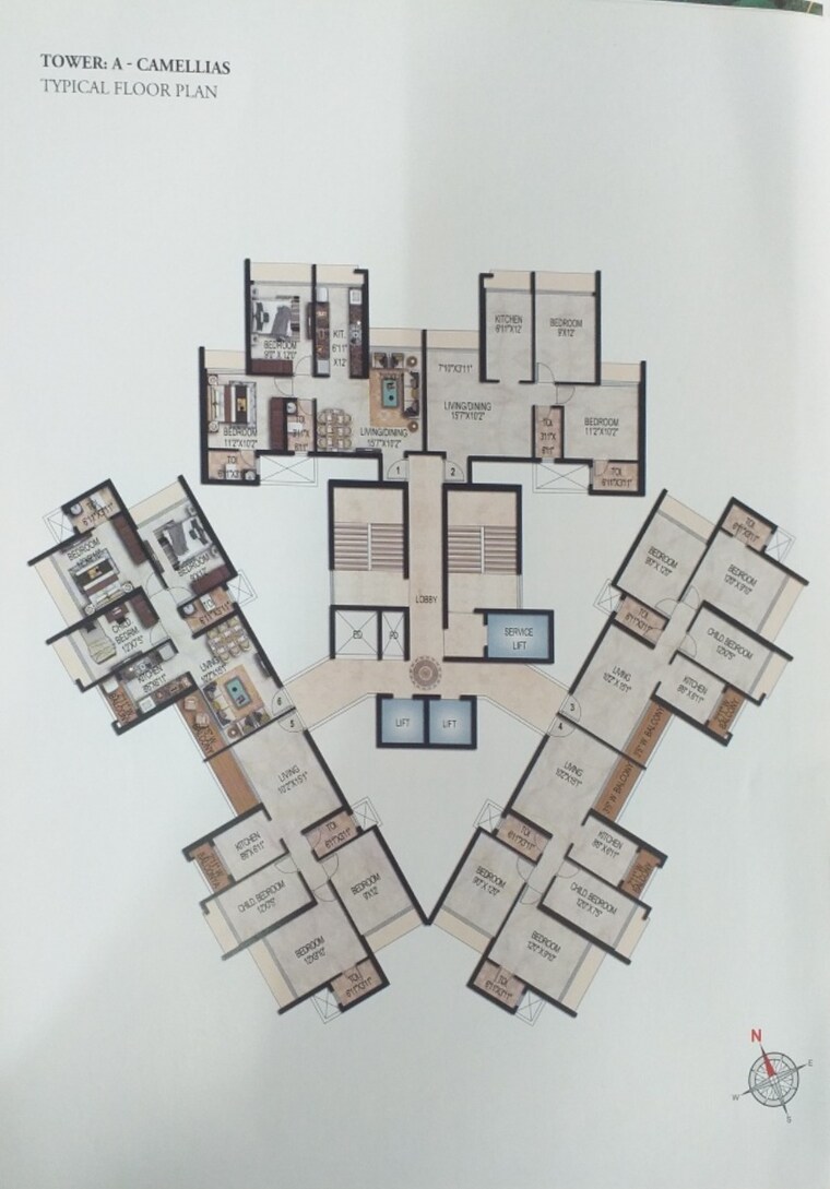 Master Plan, mahaavir-exotique 1 Bedroom 424 Sq.Ft. Apartment In Kharghar Navi Mumbai 9595245