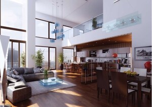 Living Room in 4 BHK Apartment at Rajwada Royal Gardens, Narendrapur – for Sale