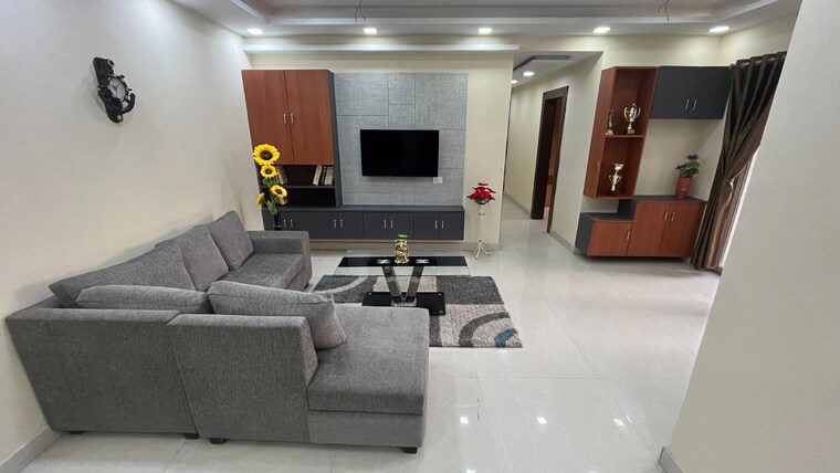 Living Room, rajwada-royal-gardens 4 Bedroom 1978 Sq.Ft. Apartment In Narendrapur Kolkata 9595428
