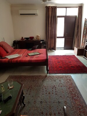 Living Room in 4 BHK Builder Floor at Greater Kailash I – for Rent