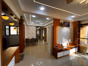 Living Room in 3 BHK Apartment at Magarpatta Riverview City, Loni Kalbhor – for Rent