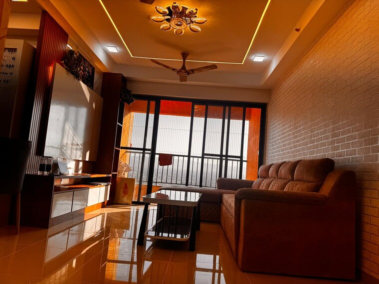Living Room, magarpatta-riverview-city 3 Bedroom 1071 Sq.Ft. Apartment In Loni Kalbhor Pune 9595509