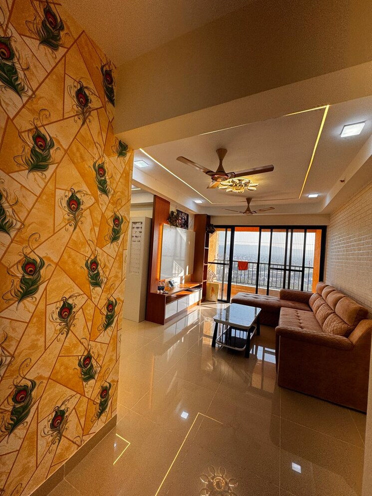 Living Room, magarpatta-riverview-city 3 Bedroom 1071 Sq.Ft. Apartment In Loni Kalbhor Pune 9595509