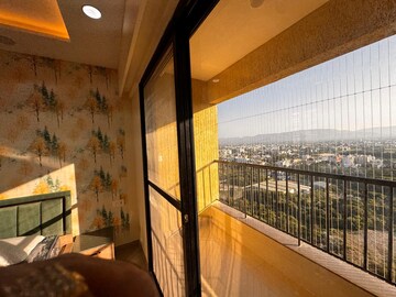Balcony in 3 BHK Apartment at Magarpatta Riverview City, Loni Kalbhor – for Rent