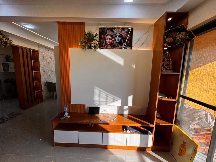 Living Room, magarpatta-riverview-city 3 Bedroom 1071 Sq.Ft. Apartment In Loni Kalbhor Pune 9595509