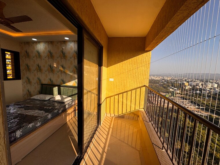 Balcony, magarpatta-riverview-city 3 Bedroom 1071 Sq.Ft. Apartment In Loni Kalbhor Pune 9595509