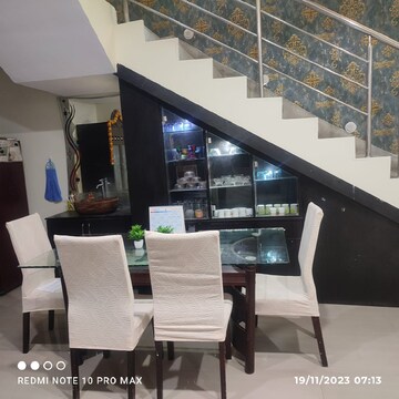 Dining area in 4 BHK Villa at Praneeth Pranav County, Beeramguda – for Rent