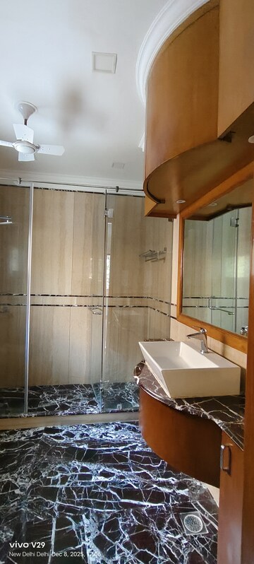 Bathroom in 4 BHK Builder Floor at Panchsheel Park – for Rent