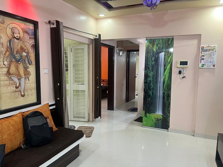 Living Room, gk-dwarka-sai 2 Bedroom 890 Sq.Ft. Apartment In Rahatani Pune 9595662