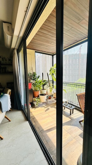 Balcony in 4 BHK Apartment at Lodha Sterling, Kolshet Road – for Rent