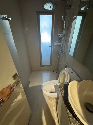 Bathroom in 2.5 BHK Apartment at One Hiranandani Park, Ghodbunder Road – for Rent