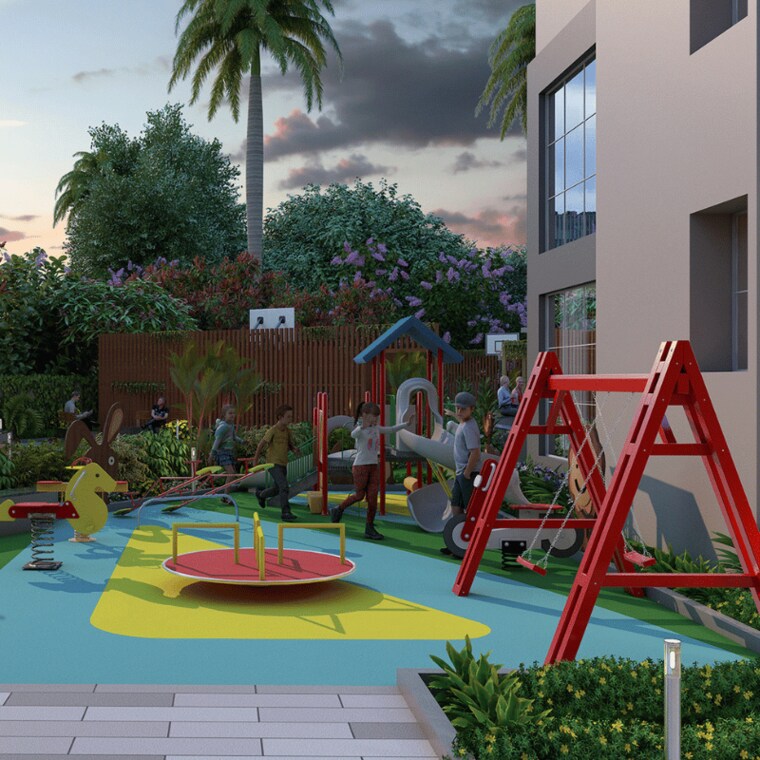 Garden, oree-cloud-51 3 Bedroom 1165 Sq.Ft. Apartment In Bavdhan Pune 9595751