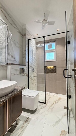 Bathroom in 4 BHK Builder Floor at Anant Raj Ashok Estate, Sector 63a – for Sale