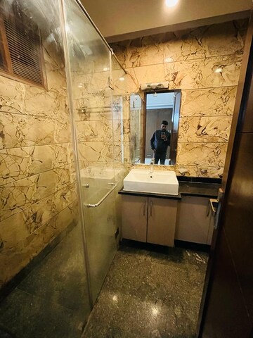 Bathroom in 3 BHK Builder Floor at Saket – for Rent