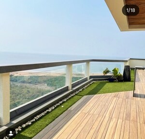 Balcony in 4 BHK Apartment at K Hemani Bay View, Andheri West – for Rent
