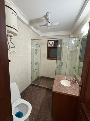 Attached Bathroom in 3 BHK Builder Floor at Kalkaji – for Rent