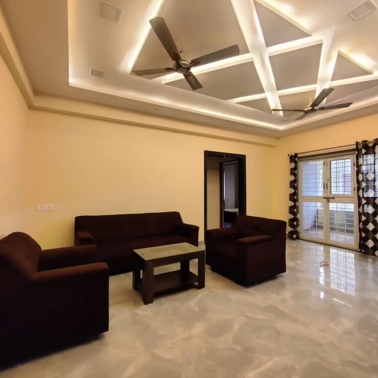 Living Room, matrix-alfa-1 1 Bedroom 630 Sq.Ft. Apartment In Kharadi Pune 9595884