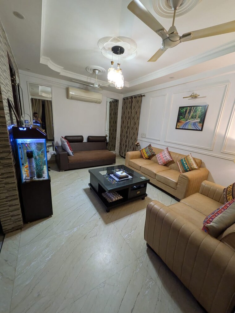 Living Room, risland-sky-mansion 3 Bedroom 1500 Sq.Ft. Builder Floor In Chattarpur Delhi 9595899