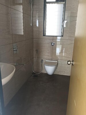Attached Bathroom in 3 BHK Apartment at Chandak 34 Park Estate, Goregaon West – for Rent