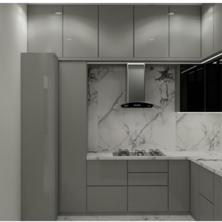 Kitchen, aurobindo-kohinoor 3 Bedroom 2100 Sq.Ft. Apartment In Kothaguda Hyderabad 9596043