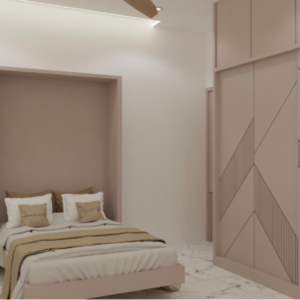 Bedroom in 3 BHK Apartment at Aurobindo Kohinoor, Kothaguda – for Rent