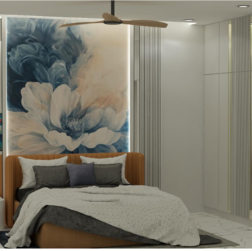 Bedroom in 3 BHK Apartment at Aurobindo Kohinoor, Kothaguda – for Rent