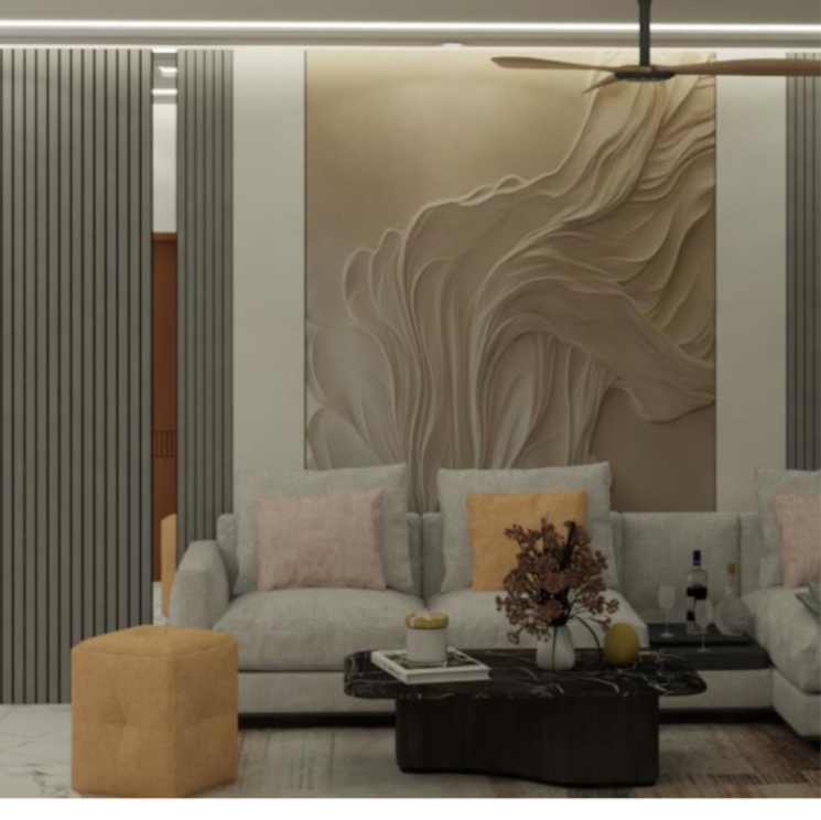 Living Room, aurobindo-kohinoor 3 Bedroom 2100 Sq.Ft. Apartment In Kothaguda Hyderabad 9596043