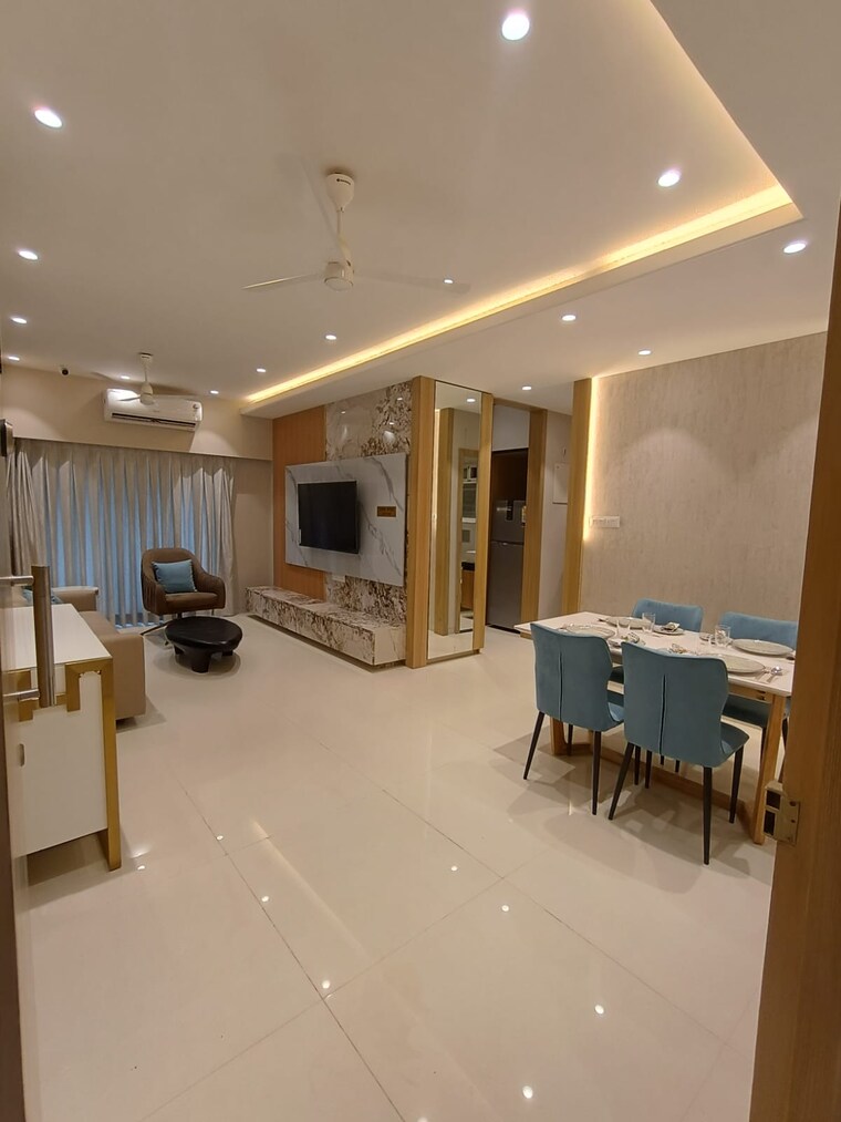 Living Room, fbka-jewels 1 Bedroom 392 Sq.Ft. Apartment In Shilphata Thane 9596072
