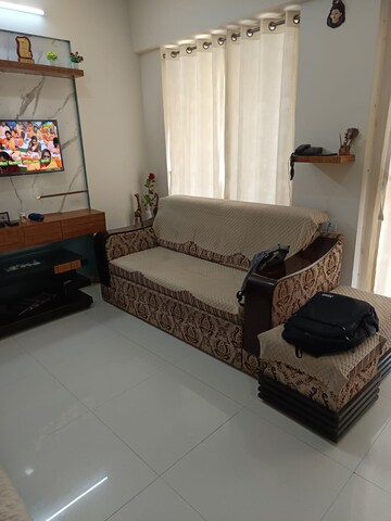 Living Room in 1 BHK Apartment at Nisarg Meadows, Wakad – for Rent