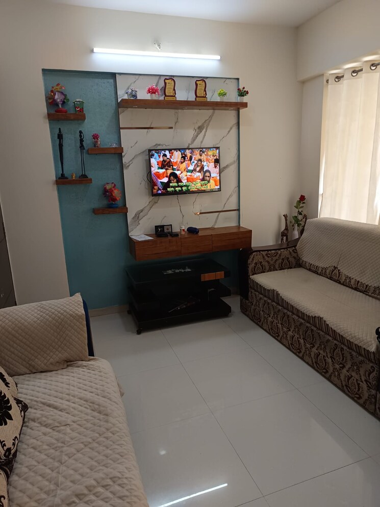 Living Room, nisarg-meadows 1 Bedroom 560 Sq.Ft. Apartment In Wakad Pune 9596127