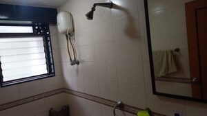 Bathroom in 2 BHK Apartment at Prabhadevi CHS, Prabhadevi – for Rent