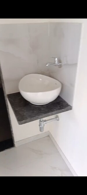 Bathroom in 1 BHK Apartment at Metropolis Bayside, Kasarvadavali – for Rent