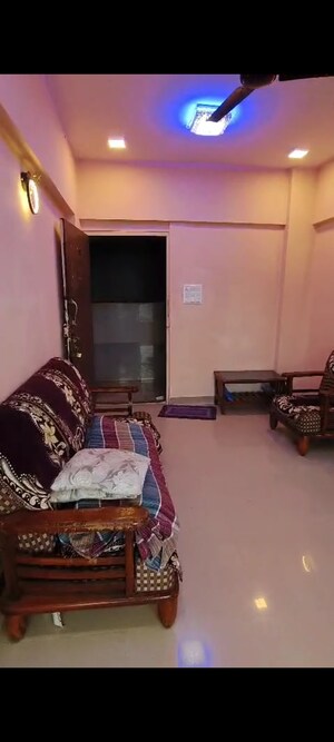 Living Room in 1 RK Apartment at Prakruti Heights Haware City, Haware City – for Rent