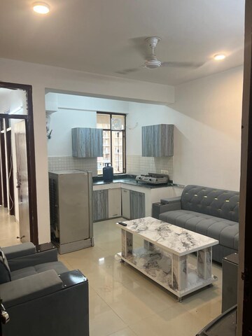 Living Room in 1 BHK Apartment at Breez Global Heights, Sohna Sector 33 – for Rent