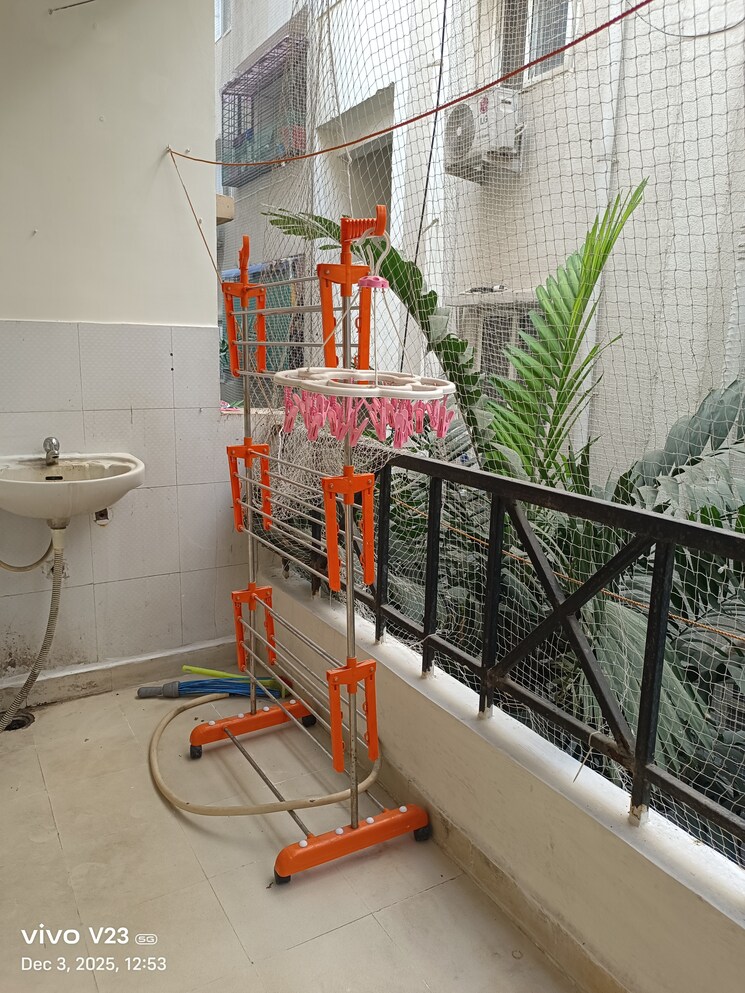 Balcony, vaishnavi-happy-homes 3 Bedroom 1600 Sq.Ft. Apartment In Kondapur Hyderabad 9596585