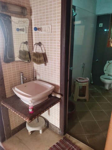 Bathroom in 2 BHK Apartment at One Hiranandani Park, Ghodbunder Road – for Rent