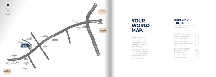 Map Location, salarpuria-sattva-ashraya 2 Bedroom 785 Sq.Ft. Apartment In Bidadi Bangalore 9596657