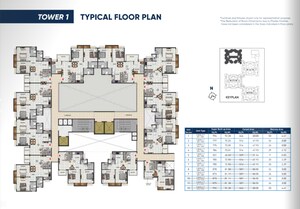 Floor Plan in 2 BHK Apartment at Salarpuria Sattva Ashraya, Bidadi – for Sale