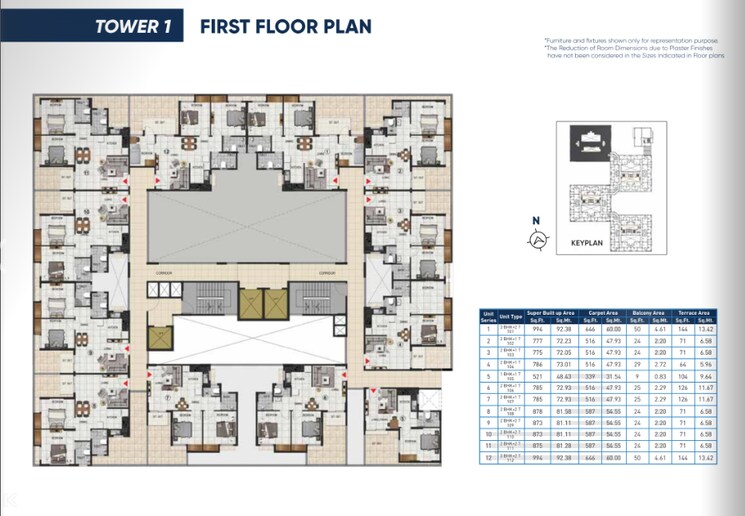 Floor Plan, salarpuria-sattva-ashraya 2 Bedroom 785 Sq.Ft. Apartment In Bidadi Bangalore 9596657