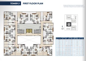 Floor Plan in 2 BHK Apartment at Salarpuria Sattva Ashraya, Bidadi – for Sale