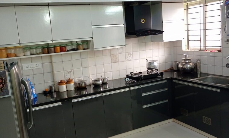 Kitchen, slv-poorvik 2 Bedroom 1050 Sq.Ft. Apartment In Kattigenahalli Bangalore 9596667