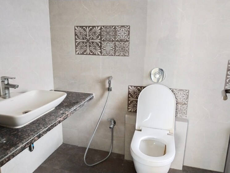 Bathroom, marathon-nexzone 2 Bedroom 745 Sq.Ft. Apartment In New Panvel Navi Mumbai 9596726