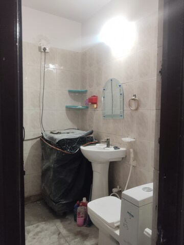 Bathroom in 2 BHK Builder Floor at Ashoka Enclave 3, Sector 35 – for Rent